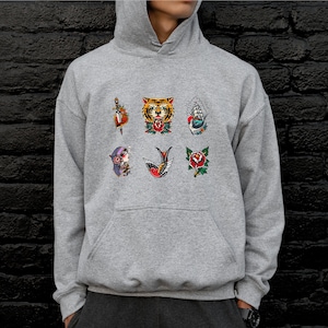 American traditional tattoo appreciation hoodie