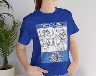 Blue Stroke Scale Bella & Canvas T-Shirt, FREE Shipping, Stroke Nurse, NIHSS, Stroke Assessment, Time is Brain, Neurology, Neurodiversity