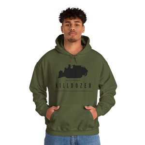 Moletom com capuz Killdozer, pise neles, não pise em mim, Marvin Heemeyer, Komatsu D355A, Komatsu Bulldozer, D355A Bulldozer, camisa killdozer imagem 6