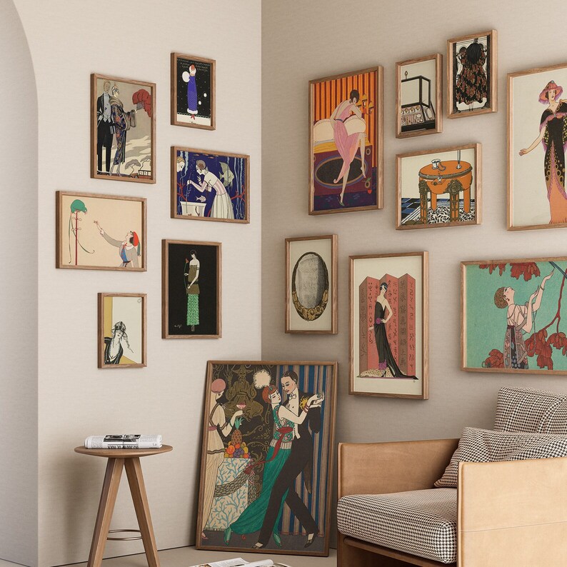 Set of 120 Vintage Fashion Illustration Art Prints Instant Download ...