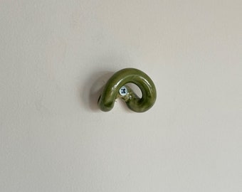 Jade green wall hook