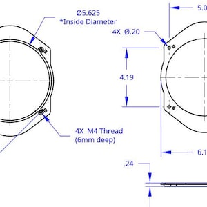 94-04 Ford Mustang 6x8” to 6.5” (6 1/2”) Speaker Adapters (Mach 460) (set of 2) - New for 2026 - bigger speaker opening!!!! image 6