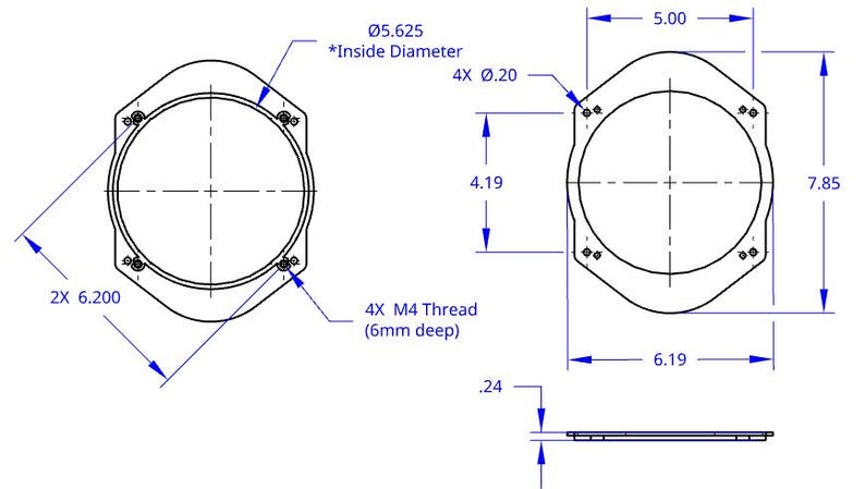 94-04 Ford Mustang 6x8” to 6.5” (6 1/2”) Speaker Adapters (Mach 460) (set of 2) - New for 2026 - bigger speaker opening!!!! image 6