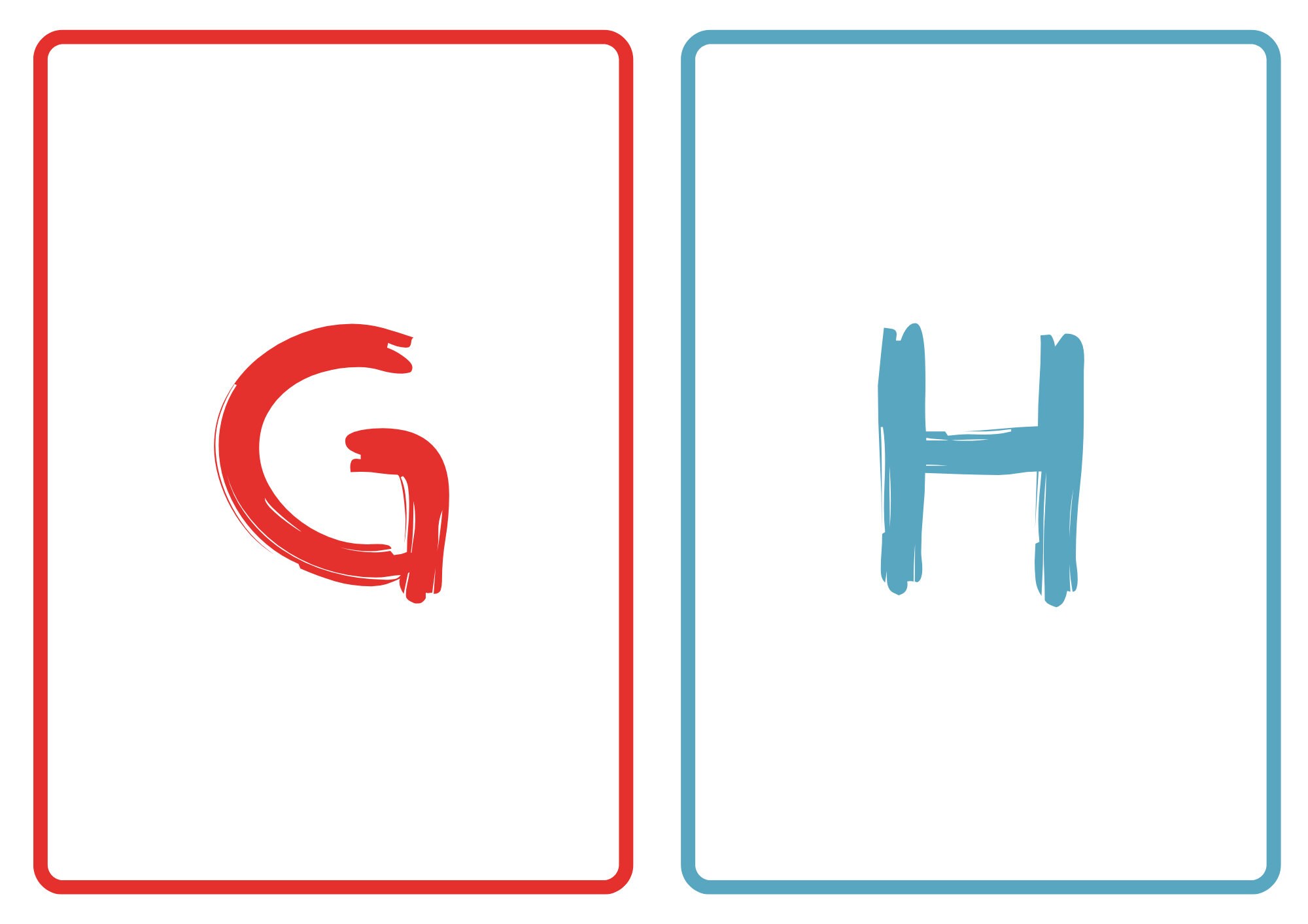 ABC Flashcards Alphabet Flashcards Child Development Fun Etsy