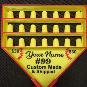 Sports Ring Display Case (Wall or Table mount) Holds 21 Rings!!!