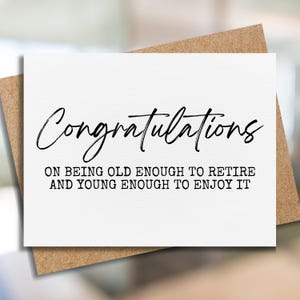 funny retirement card | coworker retirement card | congratulations on retirement