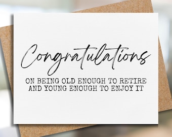 funny retirement card | coworker retirement card | congratulations on retirement