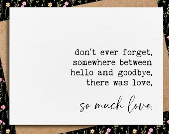 sympathy card for loss of husband | loss of wife | hello and goodbye quote