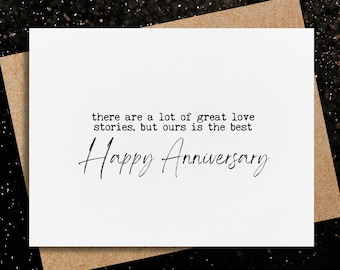 anniversary card, for couple, one year anniversary gifts, for husband, wife, girlfriend, boyfriend, love card, love story card