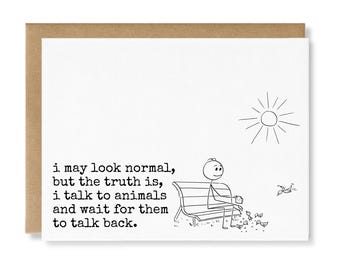 Funny Quote Card | Any Occasion Greeting Card for Friend