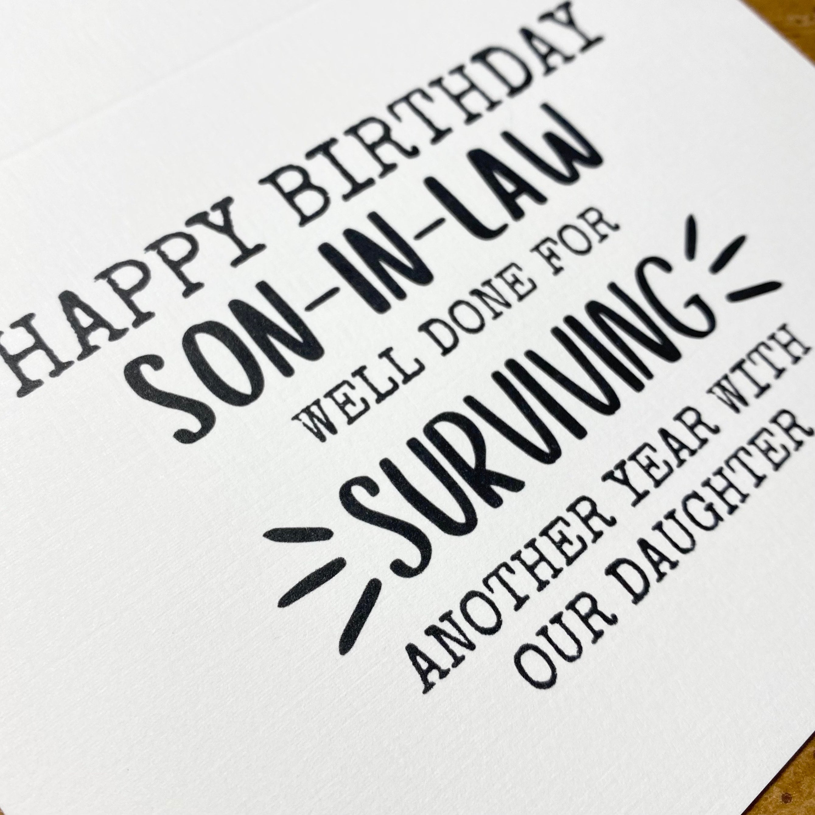 Personalised DIY Birthday Card, Tools, Woodwork, Hobby, Greeting Card, Son -in-law, Dad, Brother, Daughter, Sister