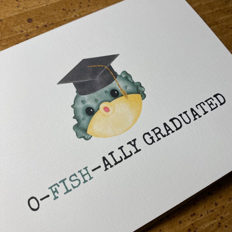 Funny Graduation Card | O-fish-ally Graduated | High School ...