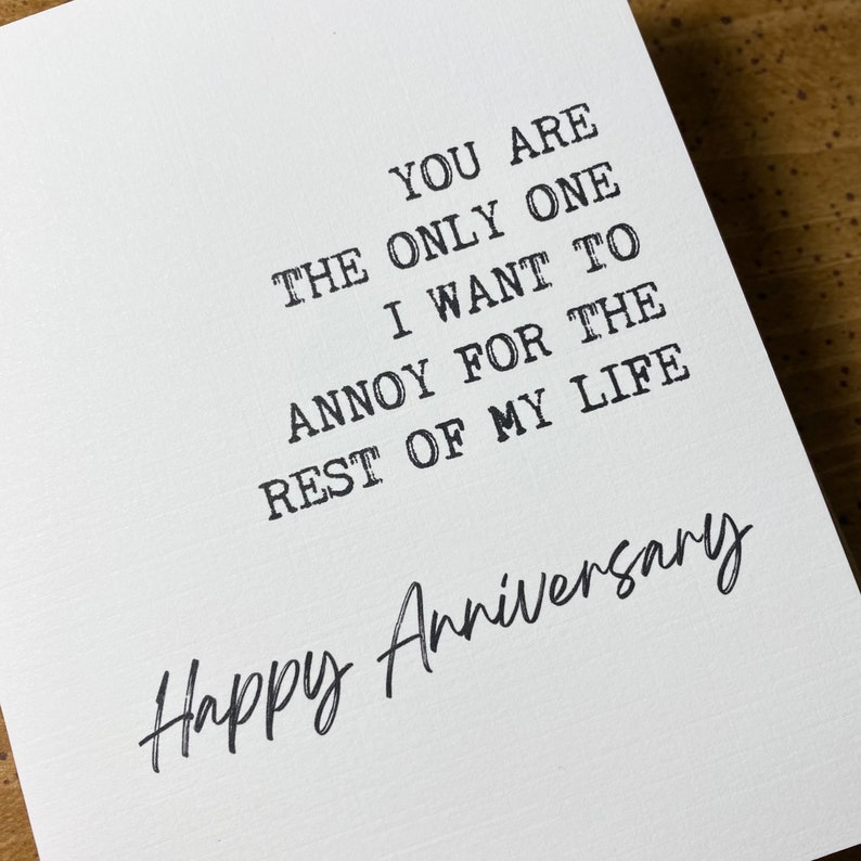 Anniversary Card for Husband | Funny Anniversary Card | You Are the ...