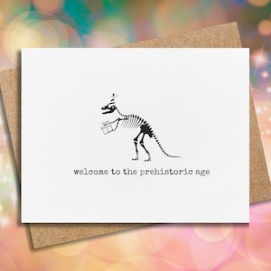 funny birthday card | dinosaur bones birthday card | 30th birthday card | 40th birthday | rude birthday card | birthday card for dad