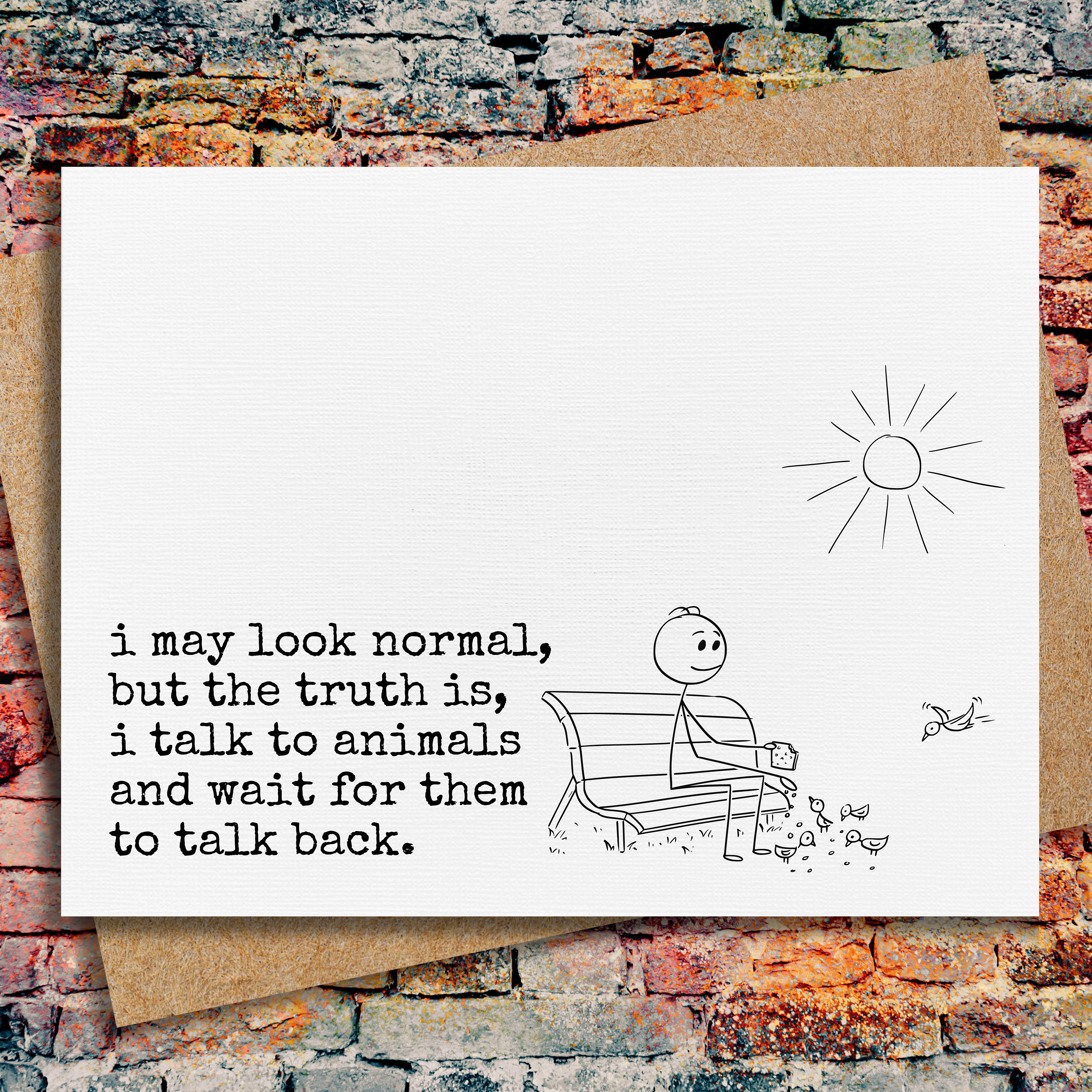 funny card for friend | funny quote card | any occasion card | birthday card for her funny | just because card | quirky card | office humor