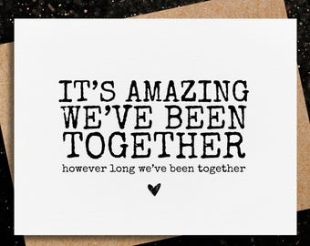 funny anniversary card for husband | wife | boyfriend | girlfriend | anniversary greeting card | marriage humor