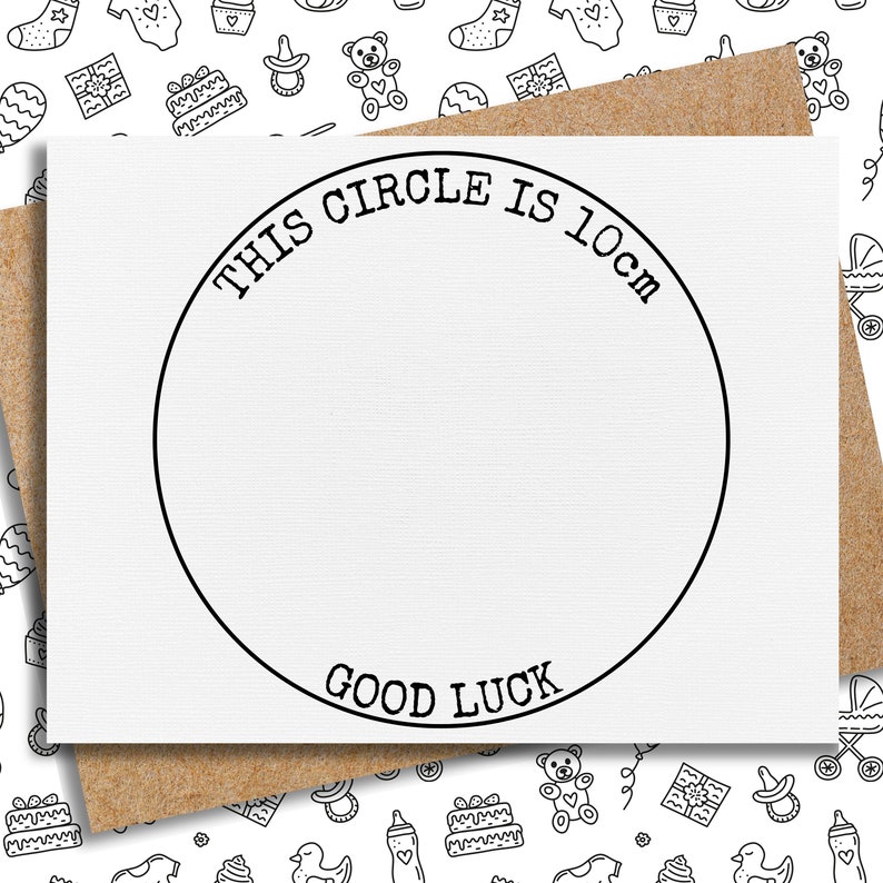 funny baby shower card | 10 cm card | funny pregnancy card | funny new baby card | best friend pregnant gift bild 1
