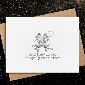 congratulations wedding card | and they lived happily ever after | wedding card | wedding gift | pretty card for wedding