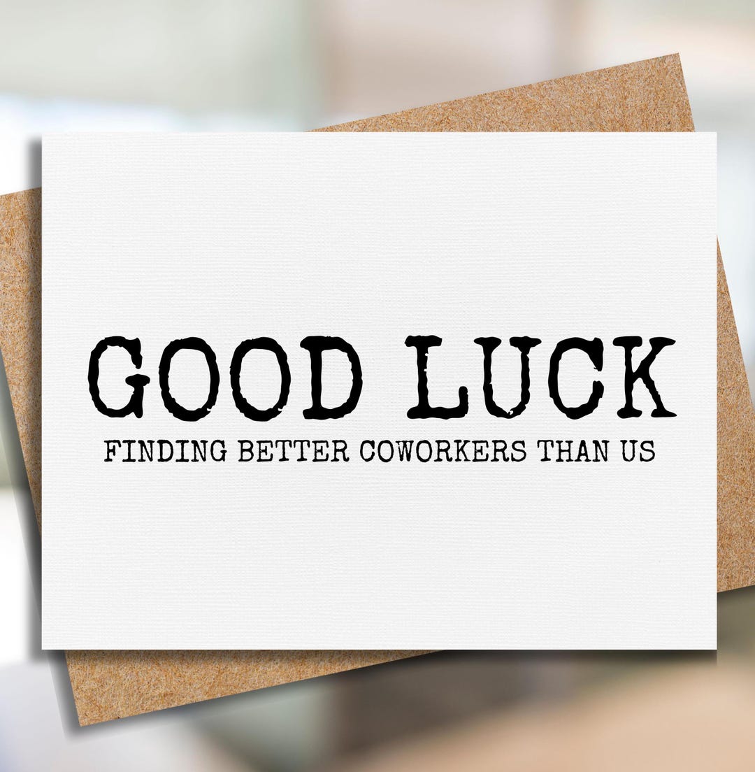 CENTRAL 23 Good Luck Card For Collega - New Job Cat Blue