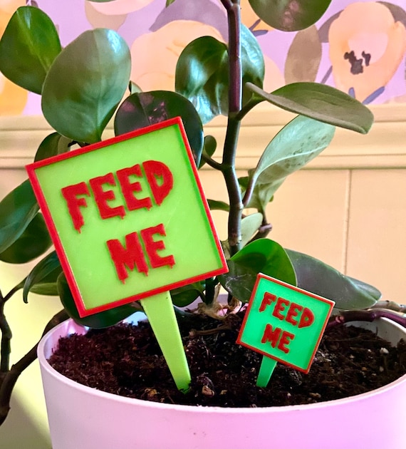 FEED ME Plant Stake Sign From Little Shop of Horrors - Etsy