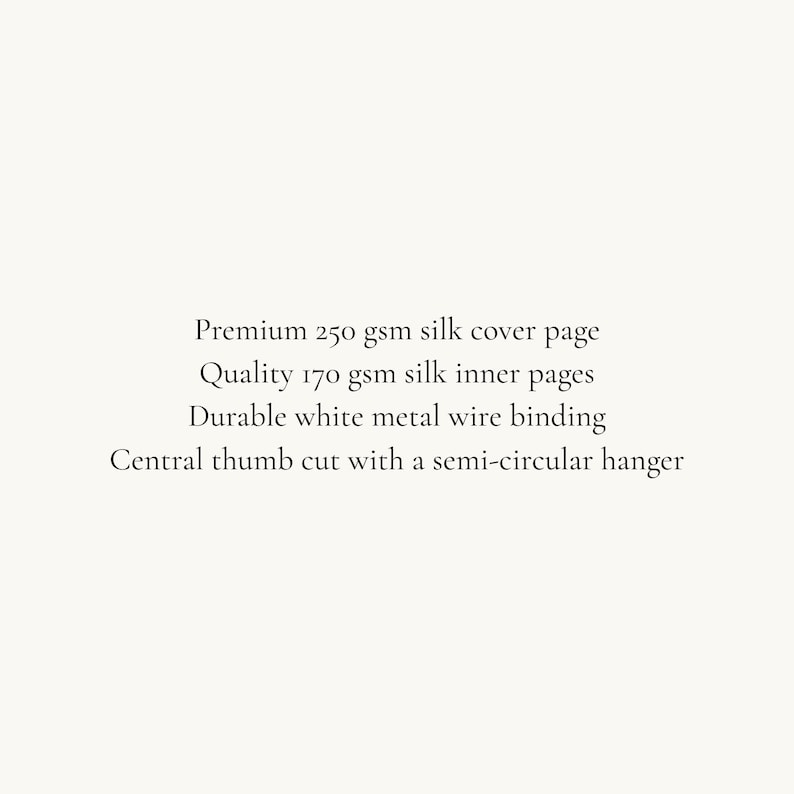 The image is a plain white background with text describing the features of a silk cover page.