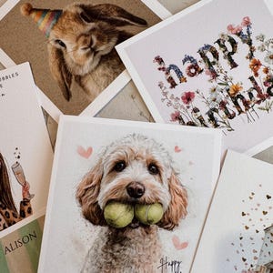 Personalised Dog Birthday Card | Funny Cake Quote, For Her image 6