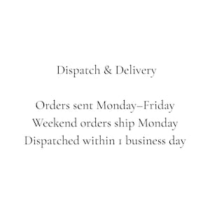 Dispatch & Delivery
