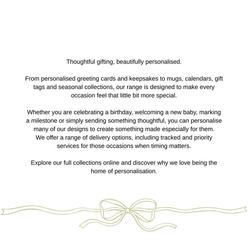 Thoughtful gifting, beautifully personalised.