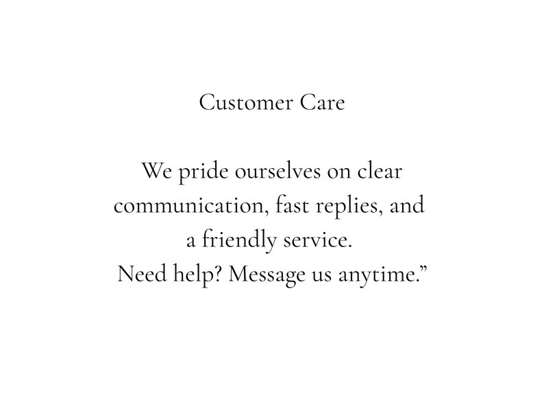 Customer Care