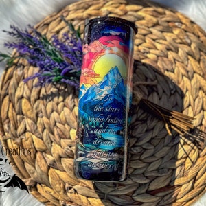 ACOTAR Glitter Tumbler, A Court Of Thorns And Roses, To The Stars Who Listen, Feyre, Rhysand, Custom 40oz stanley, Custom Simple Modern