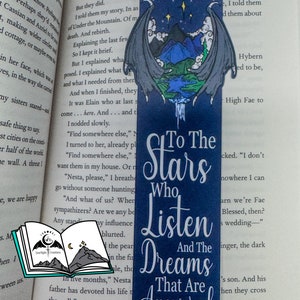 ACOTAR Bookmark, Acotar merch, acotar bookmark, feyre and rhysand bookmark, booktok gift, bookish, gift for book lover