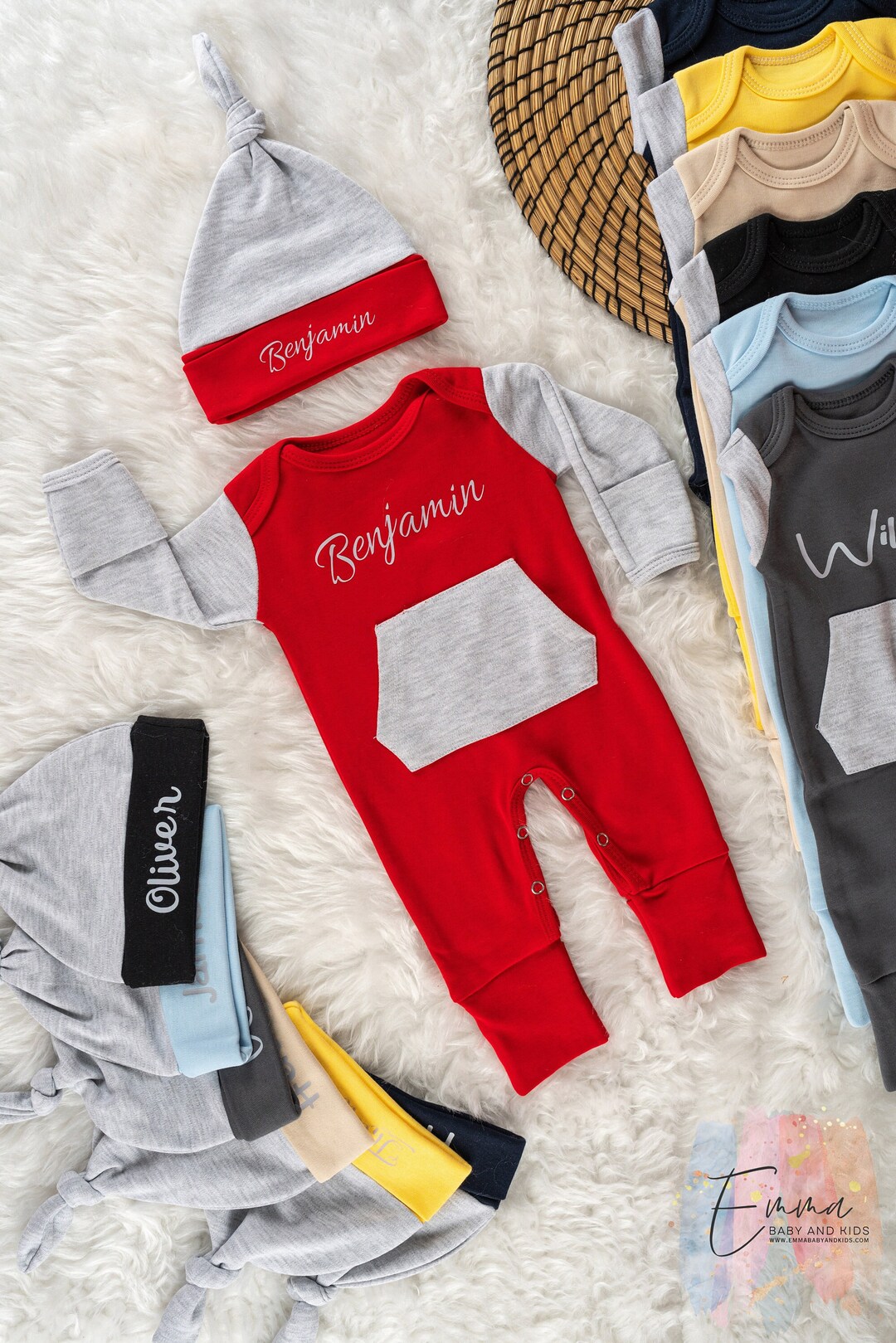 Newborn Baby Boy Coming Home Outfit, Personalized Boy Going Home Outfit, Baby Boy Christmas