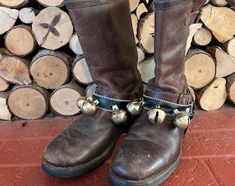 Santa boot bells -1 pair