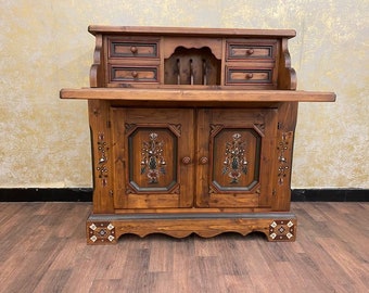 Anno 1700 bruine antieke secretaire