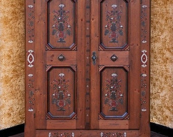 Armoire d'entrée ancienne marron Anno 1700