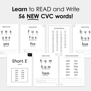 CVC Workbook Bundle | CLASSROOM Liscense | Prek Kindergarten Phonics ...