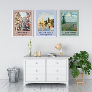 Monet set of 12 paints digital print