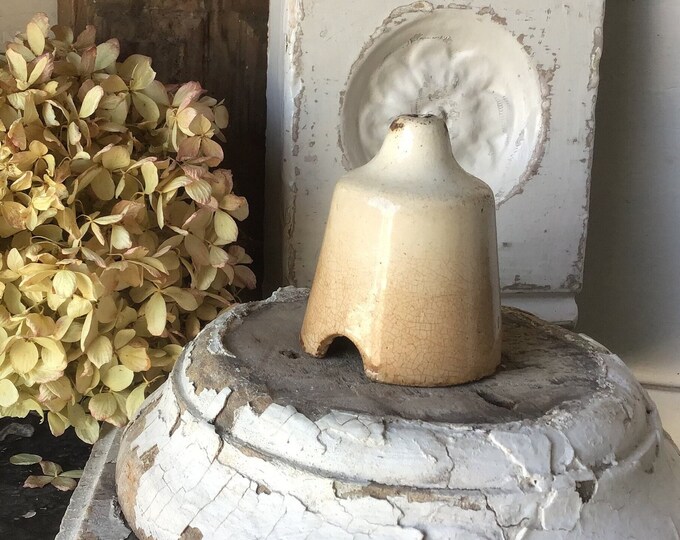 Vintage Pie Vent Ironstone Pie Bird Crazing Kitchenalia French