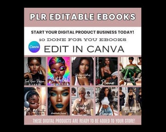 Paquete de libros electrónicos editables con derechos de reventa (PLR): 10 productos digitales listos para usar (descarga digital), agréguelos a su tienda.