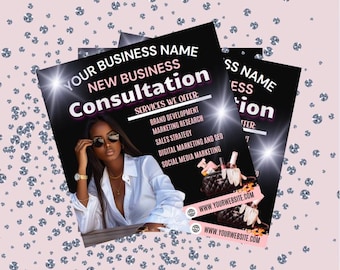 Business Consultation Flyer Template: DIY Promo Design (Digital Download), Instagram promotion