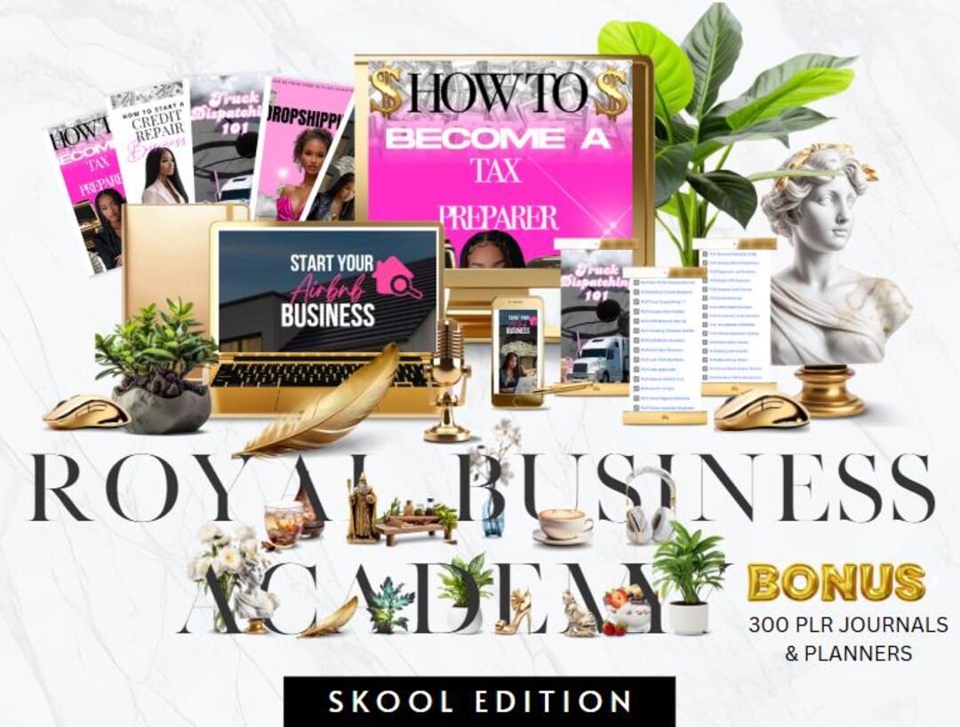 Royale Business Academy: 30+ Business Courses & 300+ PLR Products (digital  Download) - Etsy