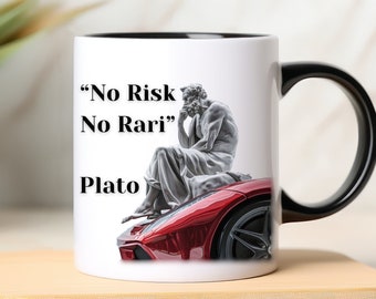 No Risk No Rari Funny Mug, Mug Gift For Him, Meme Mug, Gift For Entrepreneur