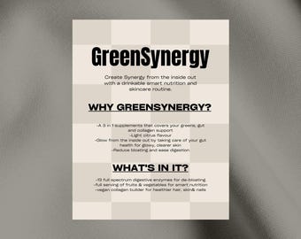 GreenSynergy Karierte Beispielvorlage