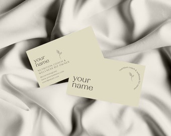 Health and Wellness business card template