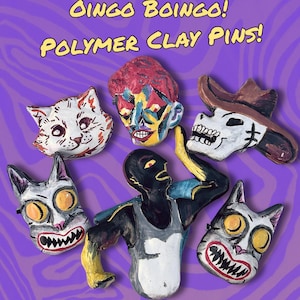 Oingo Boingo Polymer Clay Pins!