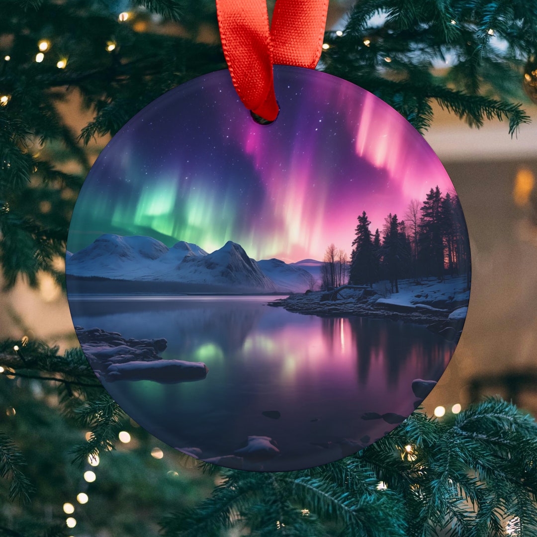 Northern Lights Ornament Aurora Lights Gift for Nature Lover Hiker Gift ...