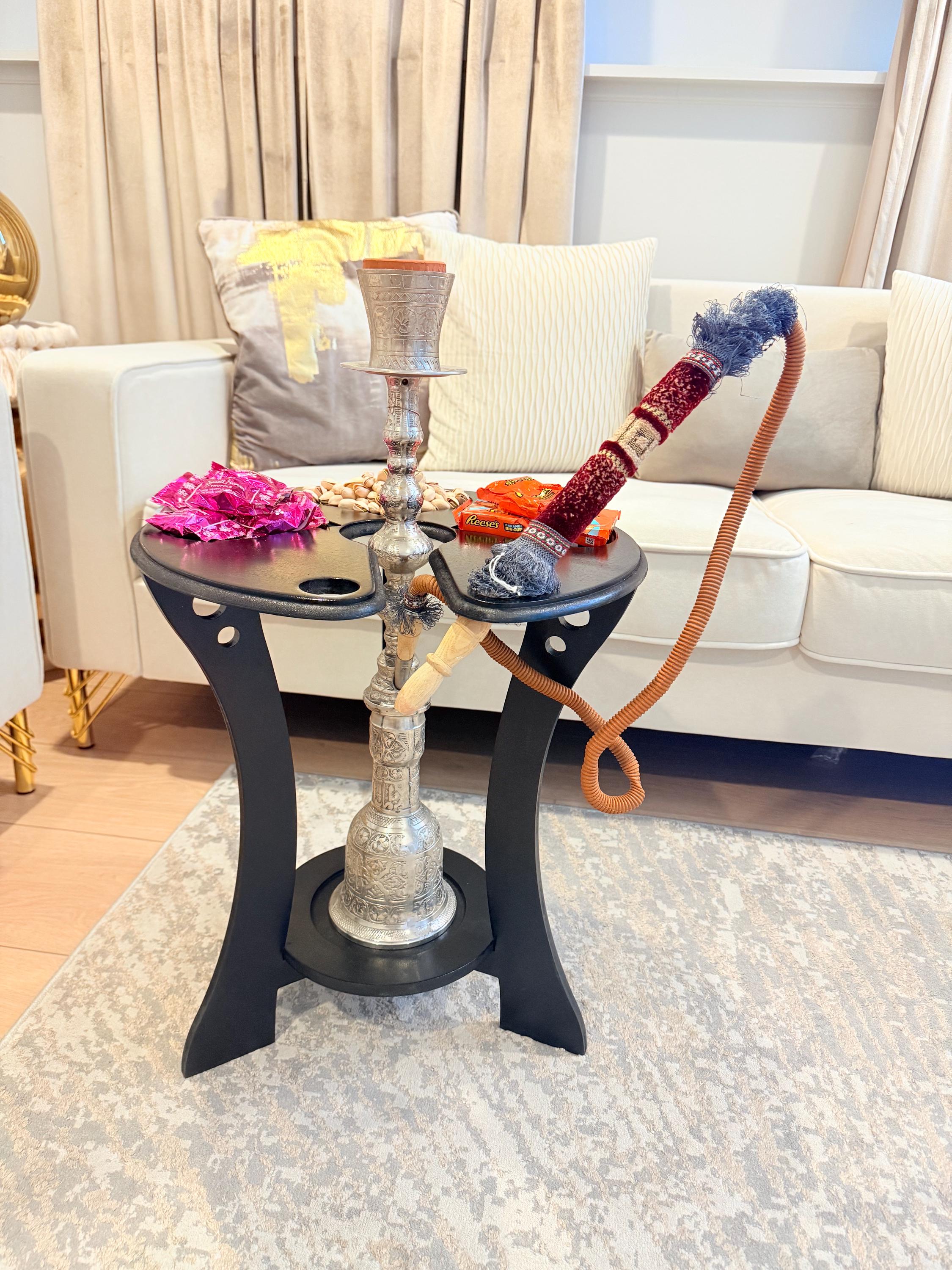 Luxury Hookah Table | Modern Shisha Side Table | Handmade Hookah Stand ...