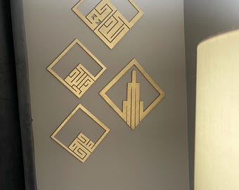 Islamic Arabic wooden wall signs