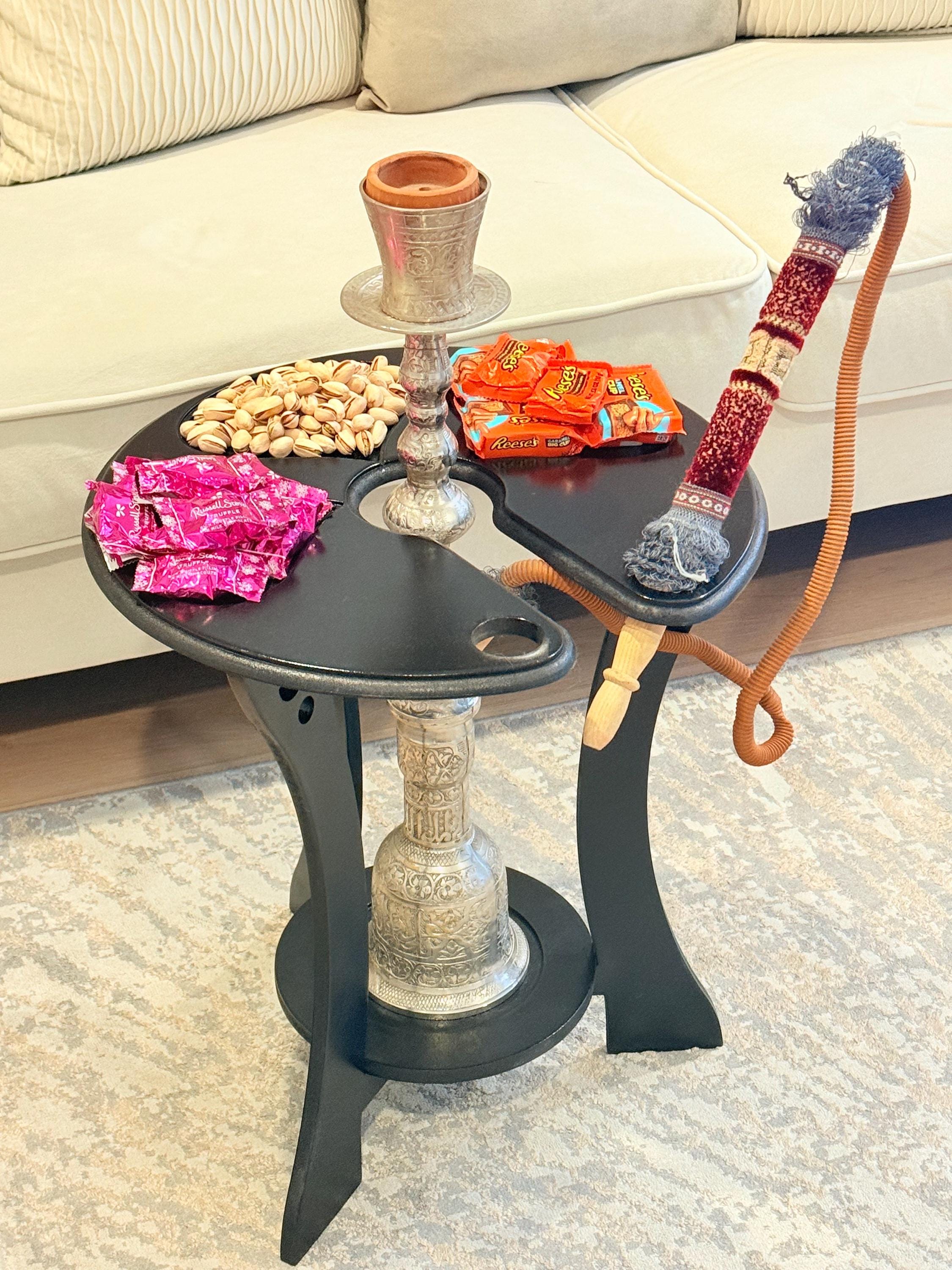 Luxury Hookah Table | Modern Shisha Side Table | Handmade Hookah Stand ...