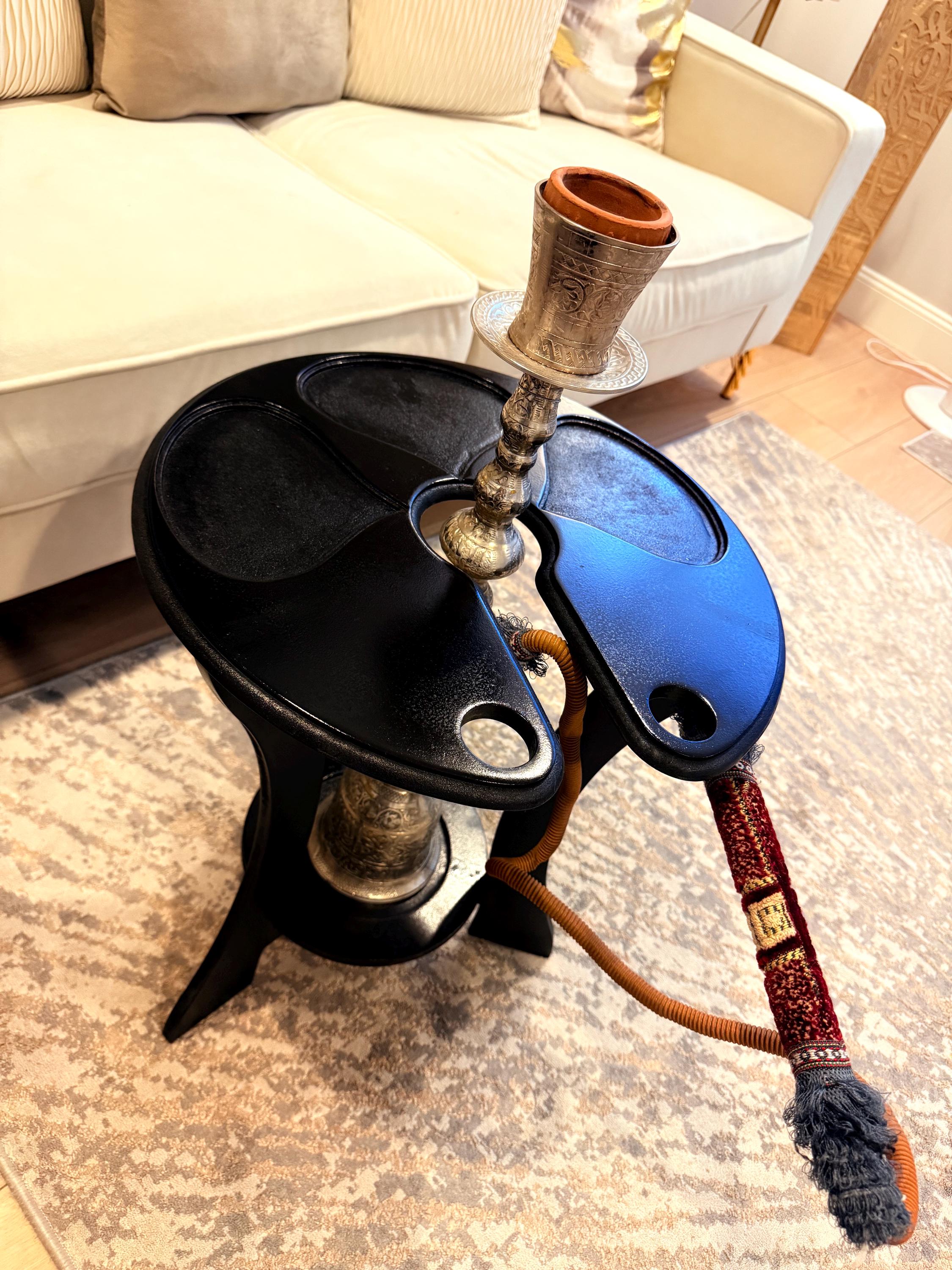 Luxury Hookah Table | Modern Shisha Side Table | Handmade Hookah Stand ...